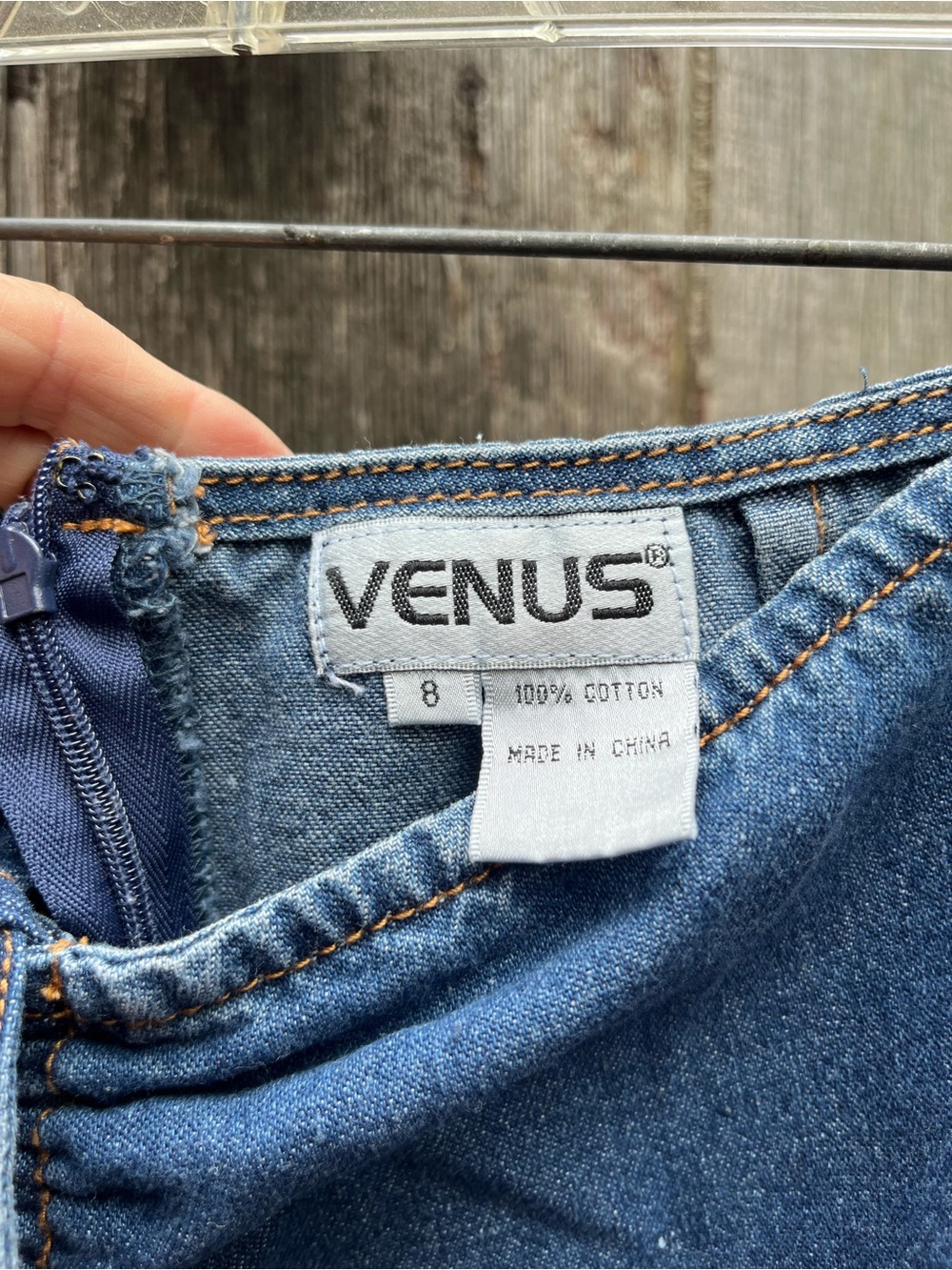 VENUS Blue Denim Asymmetrical Skirt - Picture 5 of 5